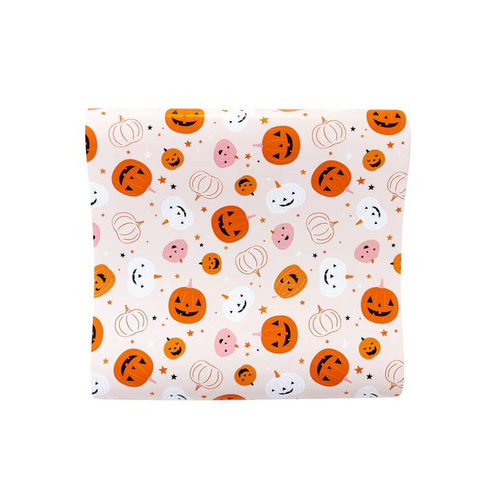 Pink Pumpkins Paper Table Runner