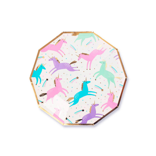 Magical Unicorn Small Plates - 8 Pk.