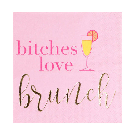 Bitches Love Brunch Cocktail Napkins - 20 Pk.