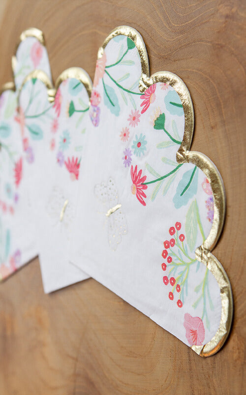 Tea Party Scalloped Napkins