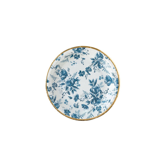 Hamptons Navy Floral Paper Plate