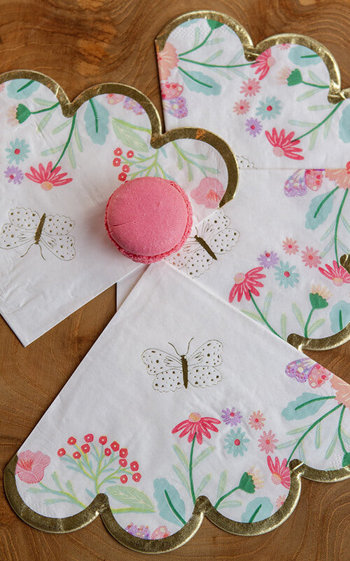 Tea Party Scalloped Napkins