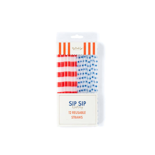 Stars & Stripes Reusable Straws