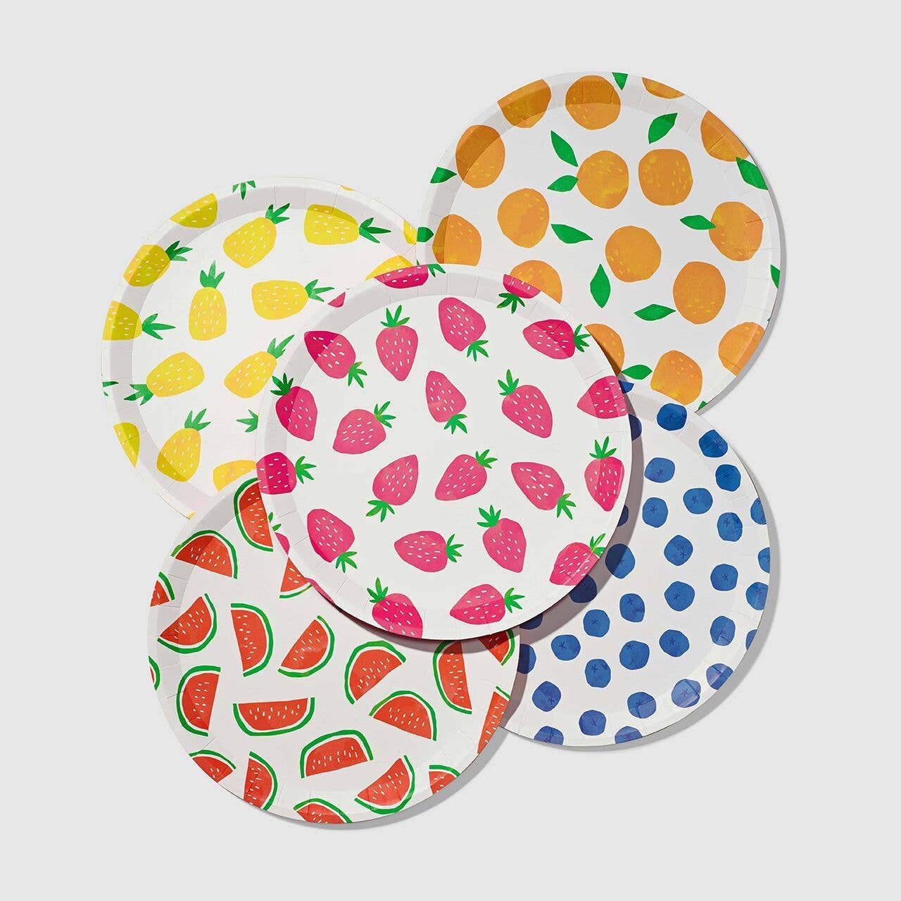 Fruit Punch Large Paper Party Plates (10 per Pack)