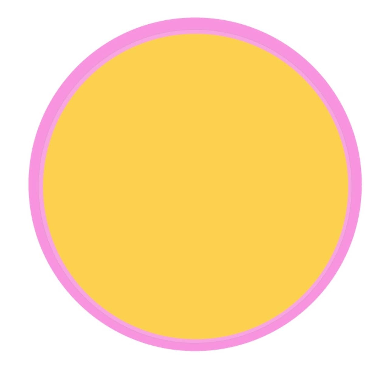 Yellow and pink color blocked paper plates