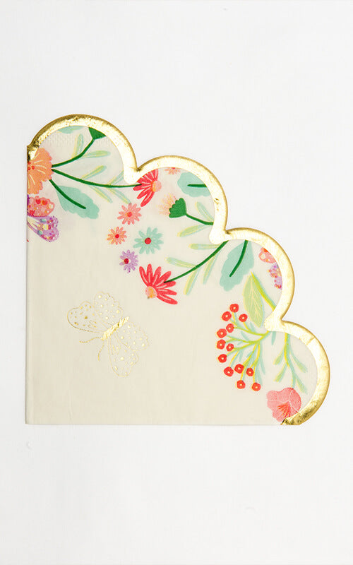 Tea Party Scalloped Napkins