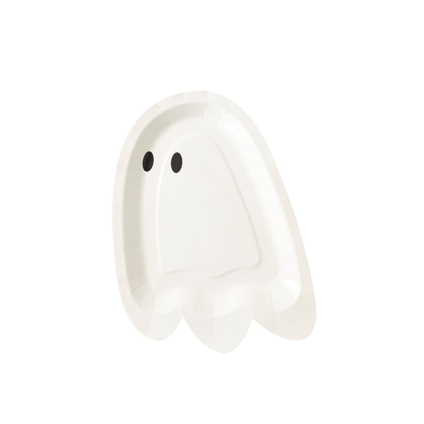 Hey Pumpkin Ghost Shaped Paper Plate