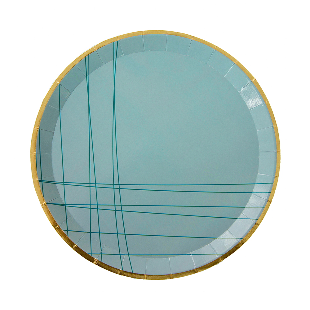 Milestone Blue Feliz Cumpleaño Dinner Plates