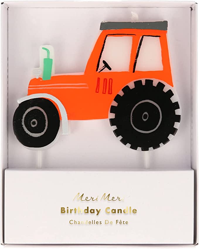 On The Farm Tractor Candle