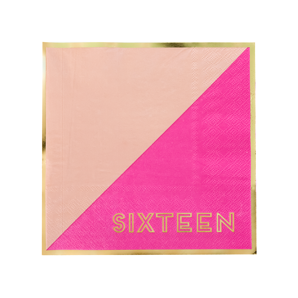 Milestone Sweet "Sixteen" Large Napkins