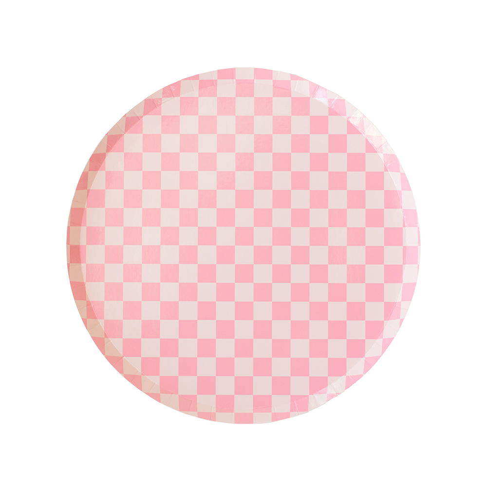 Check It! Tickle Me Pink Plates