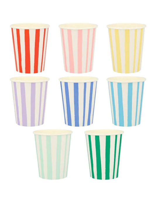 Mixed Stripe Cups