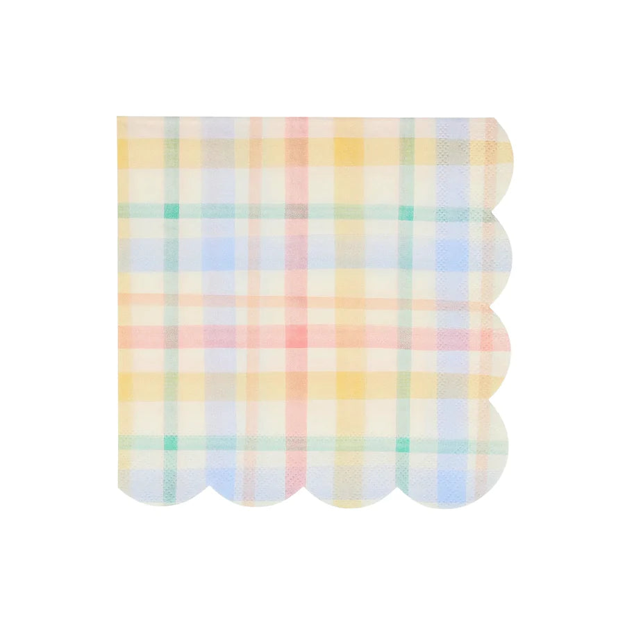 Small Spring Plaid Napkins