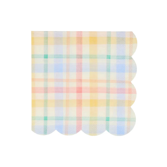 Small Spring Plaid Napkins