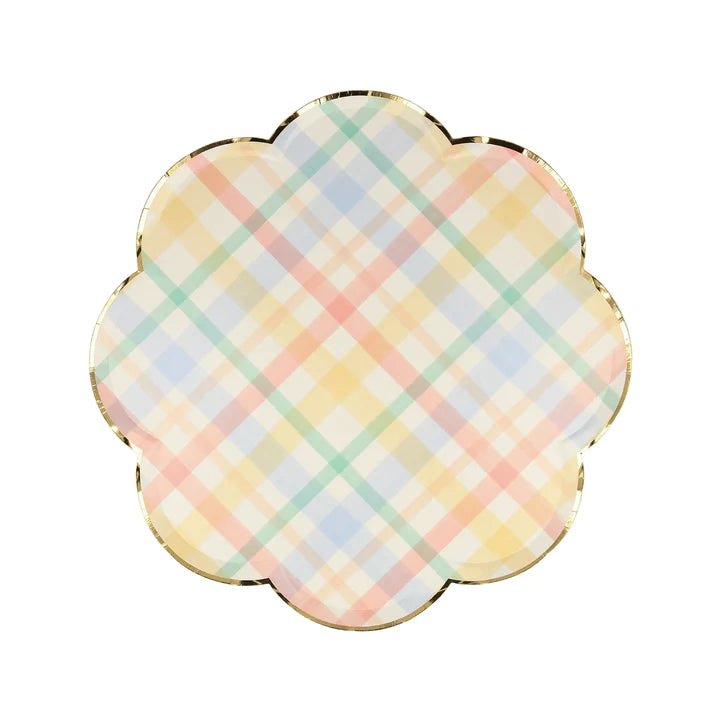 Plaid Pattern Side Plates