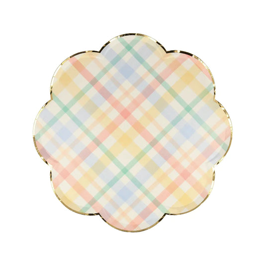 Plaid Pattern Side Plates