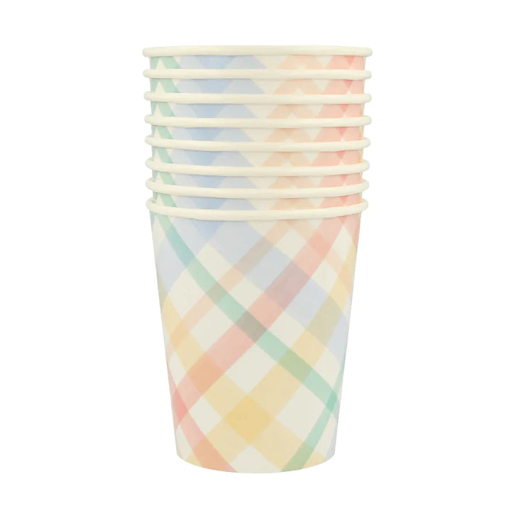 Plaid Pattern Cups