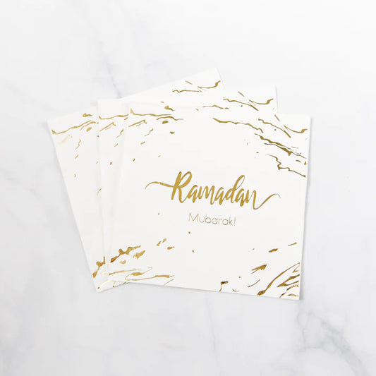 Ramadan Mubarak Napkins (Set of 25)