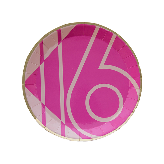 Milestone Sweet 16 Dessert Plates