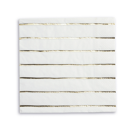 Frenchie Striped Gold Napkins