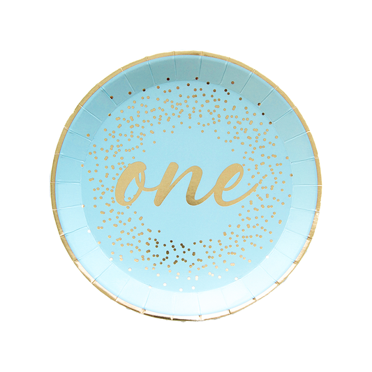 Milestone Blue Onederland Dessert Plates