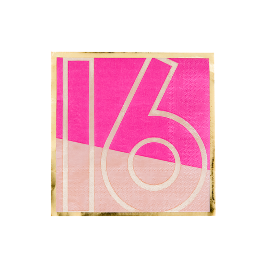 Milestone Sweet "16" Cocktail Napkins