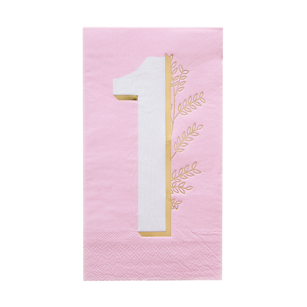 Milestone Pink Onederland Guest Napkins