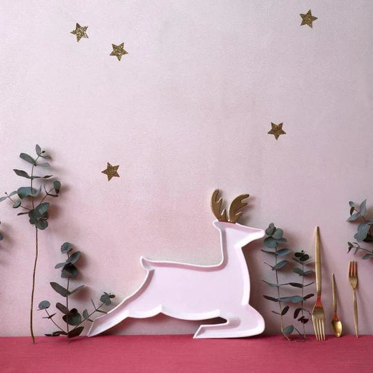 Porcelain Reindeer Plates