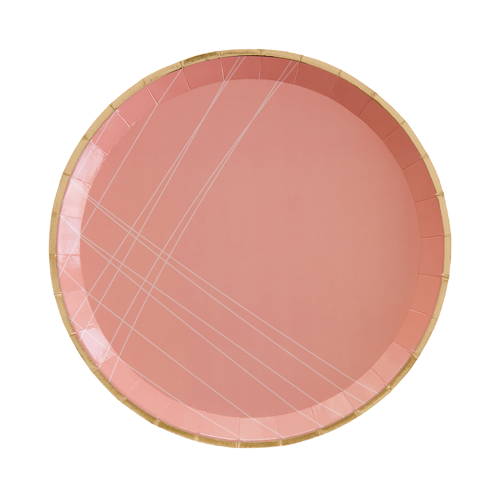 Milestone Pink Feliz Cumpleaño Dinner Plates