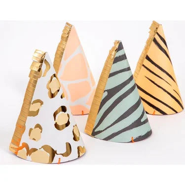 Safari Animal Print Party Hats