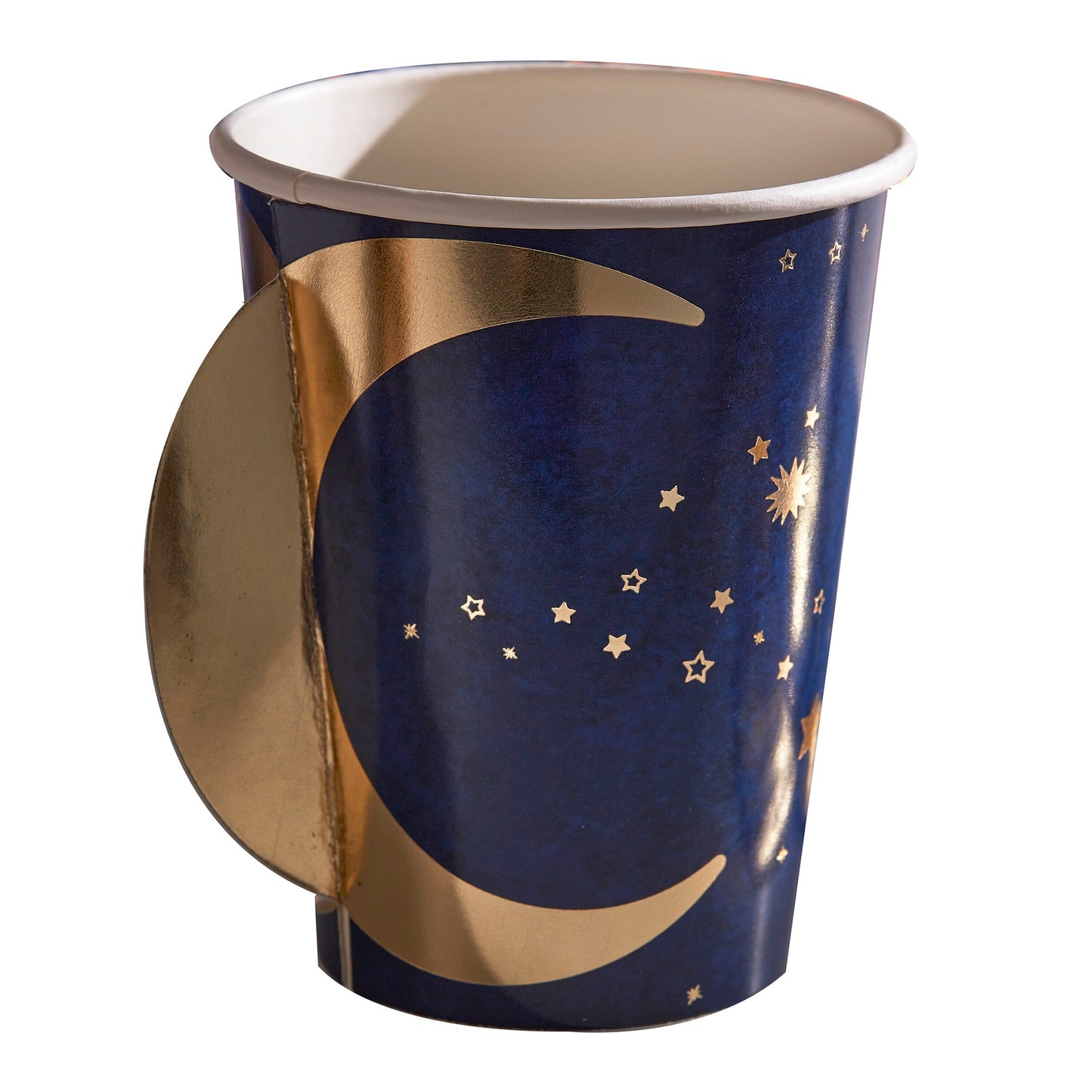 Navy & Gold Pop Out Moon Eid Paper Cups