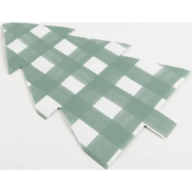 Green Gingham Tree Napkins