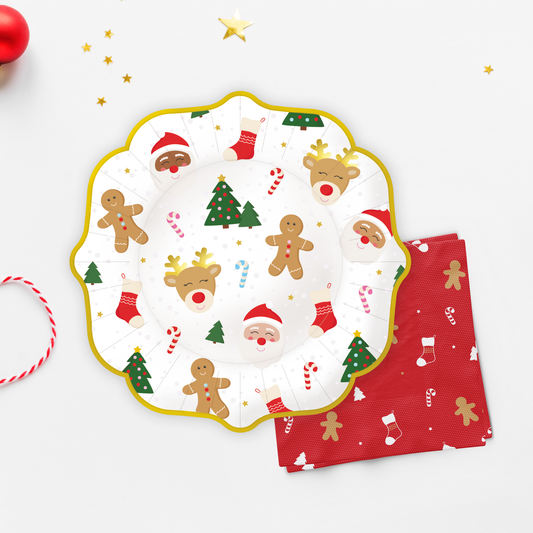 Classic Christmas Icon Plates (Set of 8)