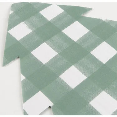 Green Gingham Tree Napkins