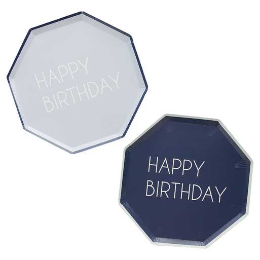 Navy & Blue Happy Birthday