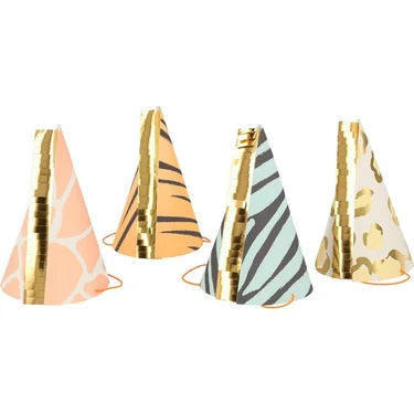 Safari Animal Print Party Hats