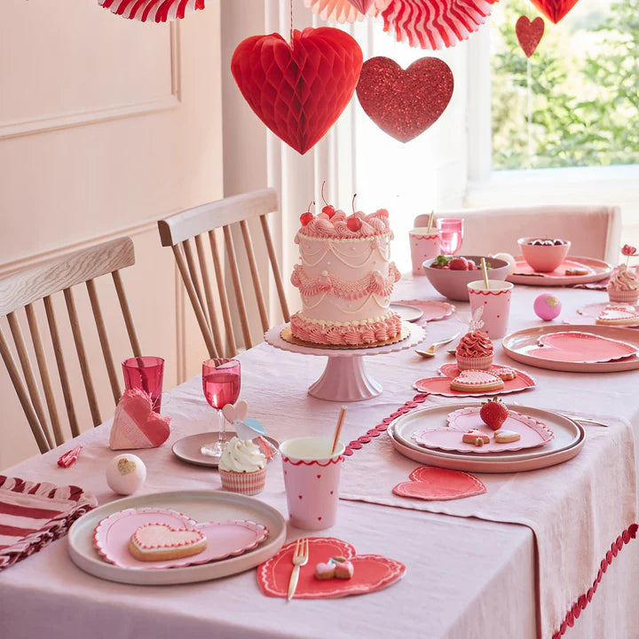 Lacy Heart Plates