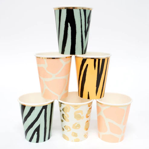 Safari Animal Print Party Cups