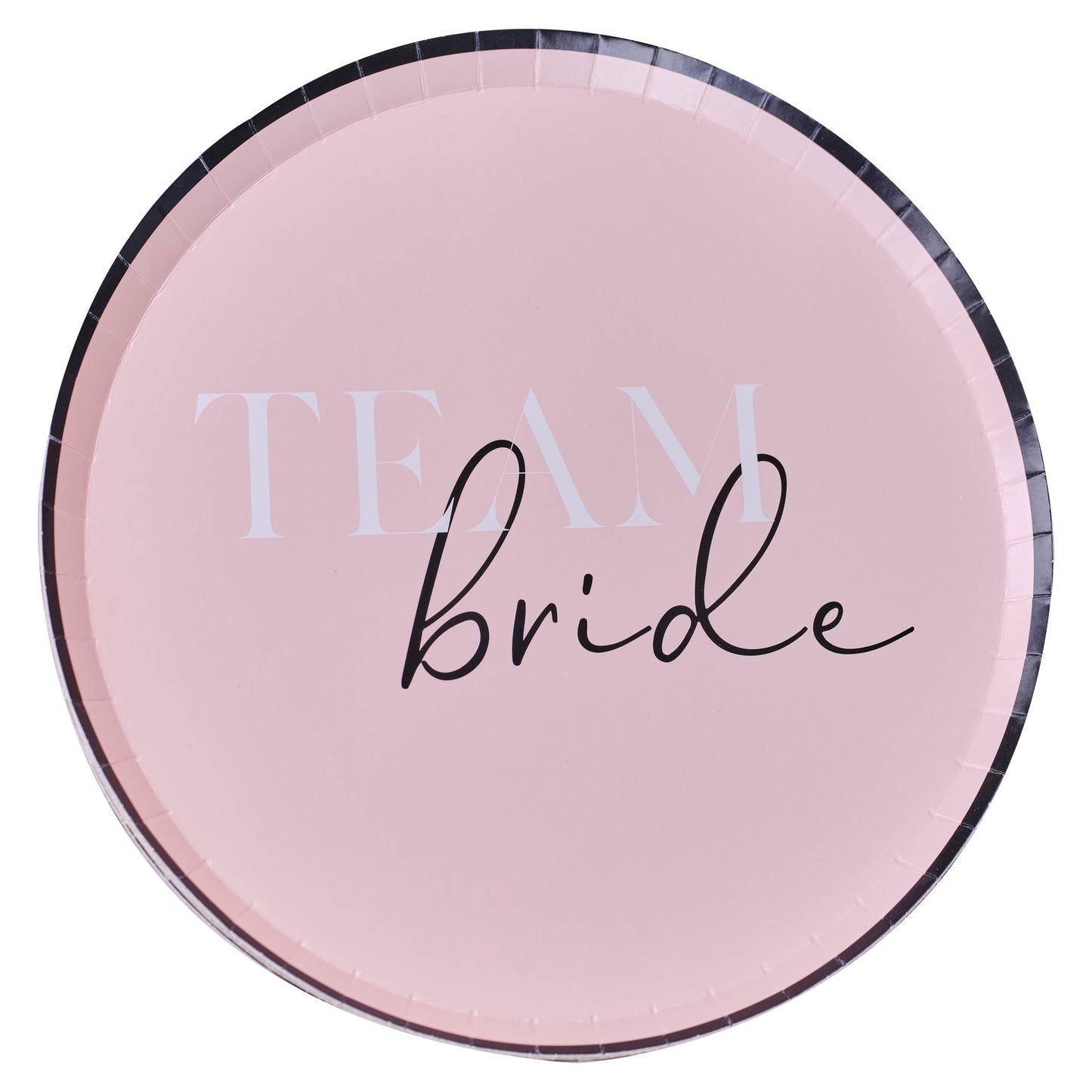 Team Bride Bridal Party Paper Plates