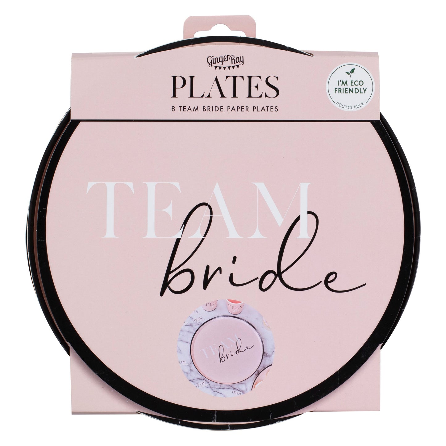 Team Bride Bridal Party Paper Plates