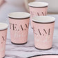Team Bride Bridal Party Paper Cups