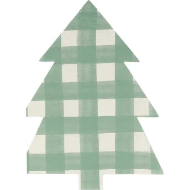 Green Gingham Tree Napkins